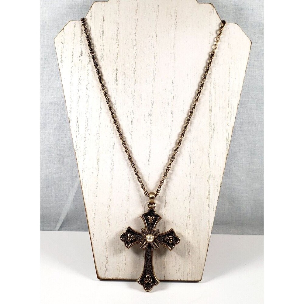 "PEACE" Cross Necklace 1975 Limited Edition Sarah Coventry Vintage Jewelry